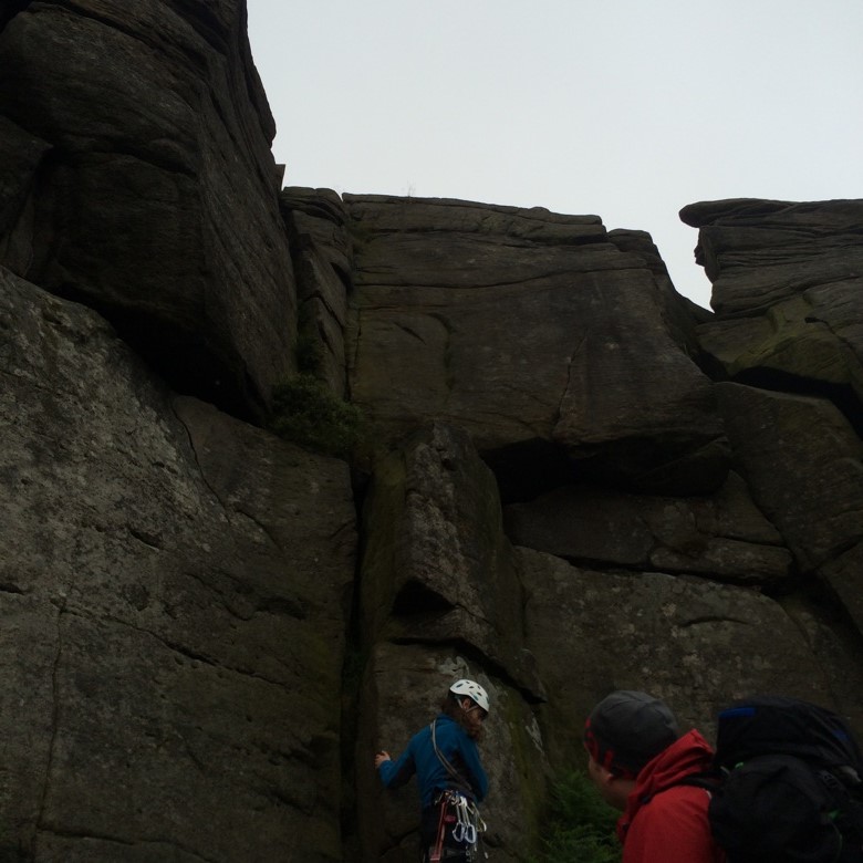 Rock climbing guidebook Peak district climbing